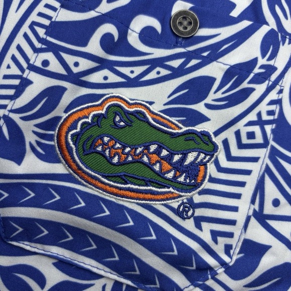 New Gators University Of Florida‎ Tribal Hawaiian Shirt Colosseum Men's - 3xl - Picture 2 of 8